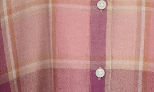 Lucky Brand Plaid Button-up Shirt In Pink