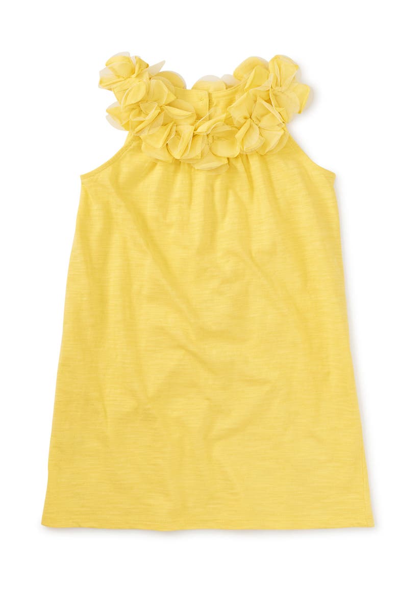 Blooming Lily Shift Dress, Main, color, Yuzu