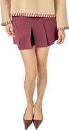 English Factory Pleated Twill Miniskort
