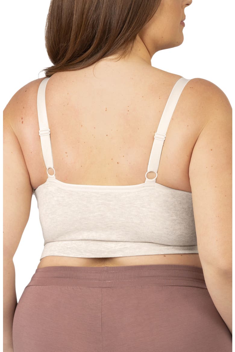 Sublime Hands-Free Pumping Lounge & Sleep Bra- Fits sizes 30B - 46D, Alternate, color, OATMEAL HEATHER