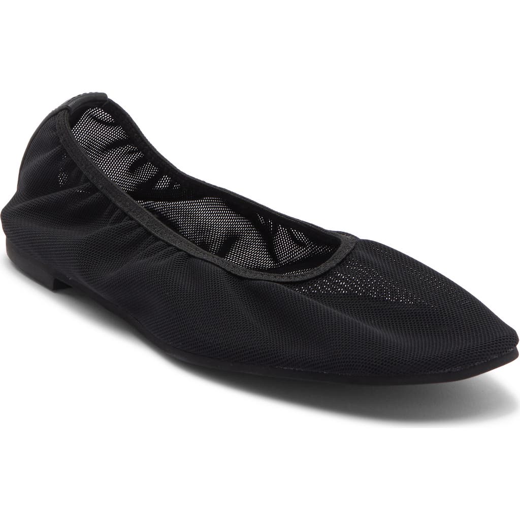 Reformation Marcadet Knit Ballet Flat In Black