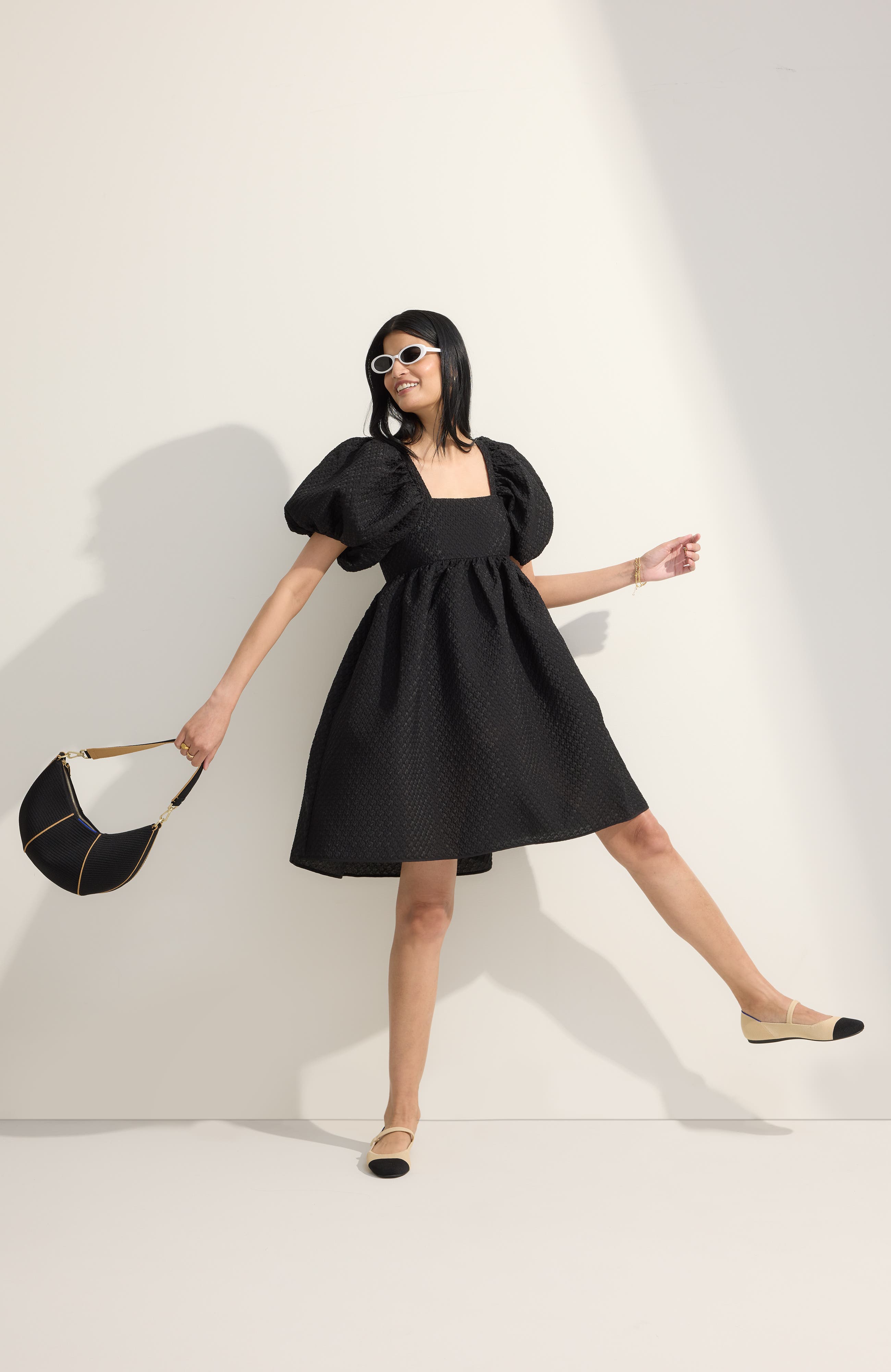 Rothy's The Square Mary Jane, Alternate, color, Cream Captoe