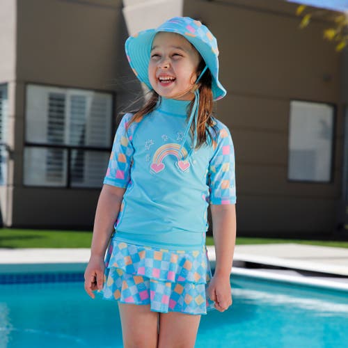 Uv Skinz Sunny Swim Skirt In Blue