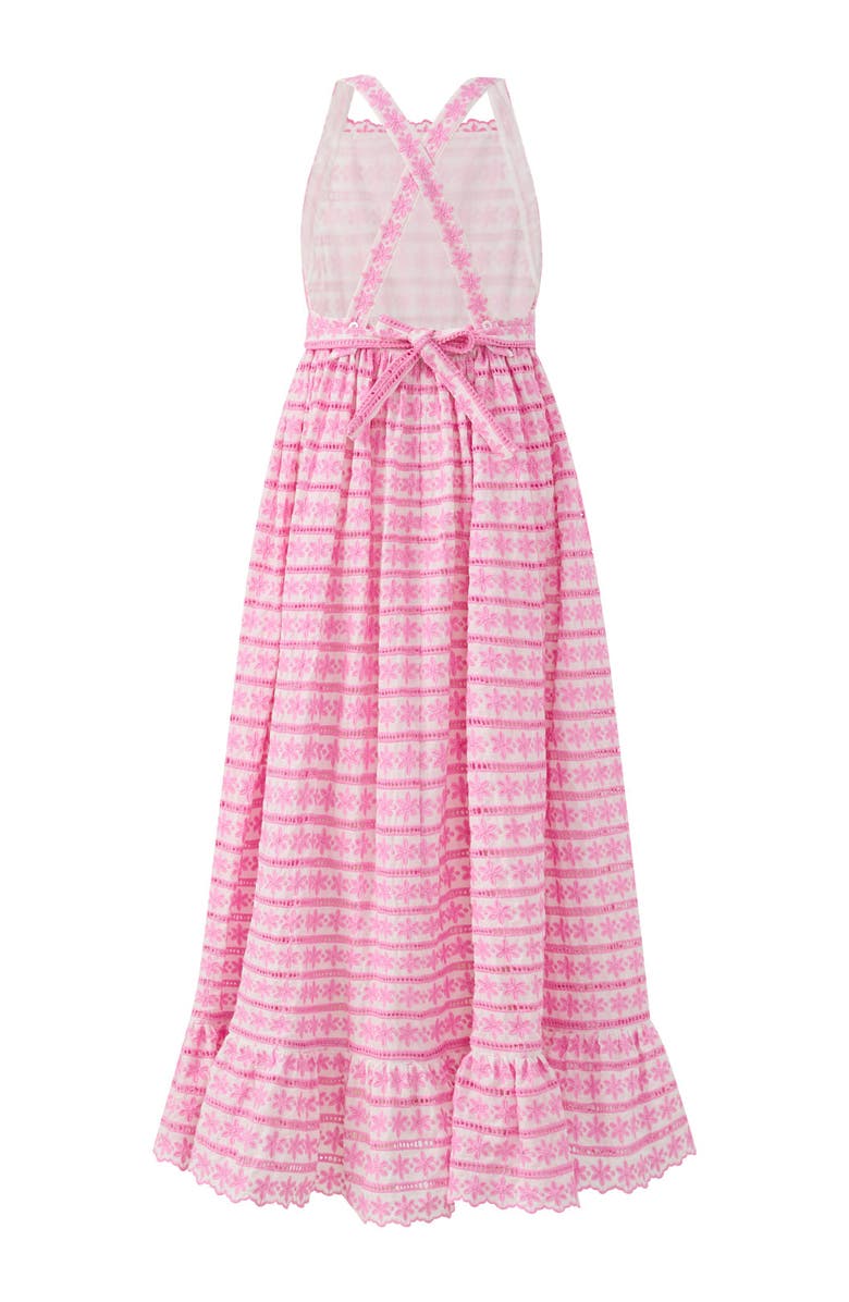 Marlo Kids Odessa Embroidered Maxi Dress, Alternate, color, Pink