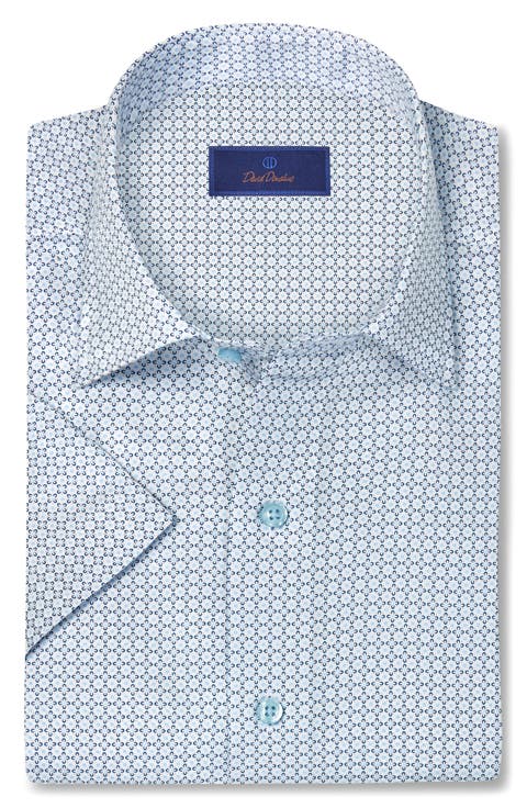 Floral Print Lyocell Short Sleeve Shirt