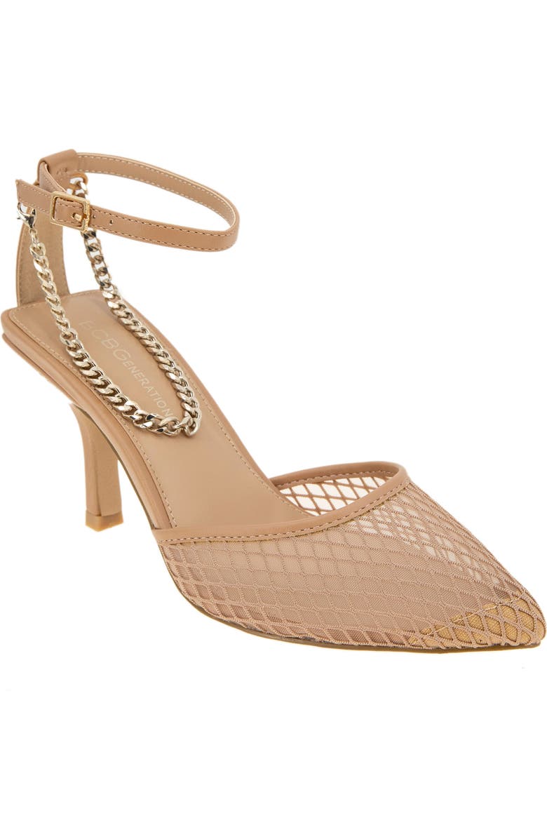 BCBGeneration Mayah Ankle Strap Pump, Main, color, Tan