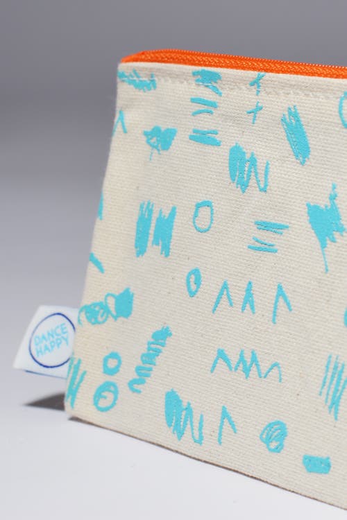 Dance Happy Make Your Mark Pencil Case In Aqua