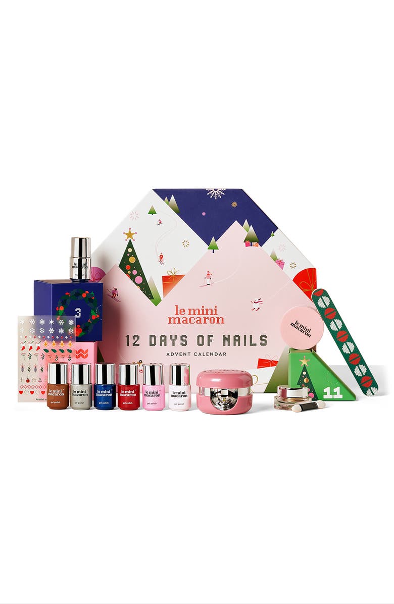 Le Mini Macaron 12 Days of Nails Advent Calendar $100 Value, Main, color,