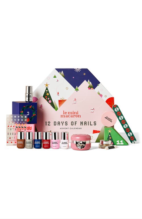 Le Mini Macaron 12 Days of Nails Advent Calendar (Limited Edition) $68 Value in None 