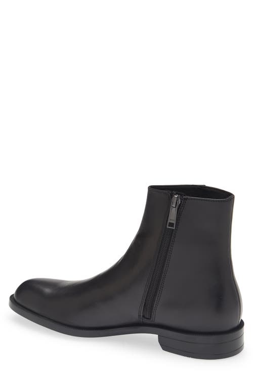 Hugo Boss Boss Tayil Side Zip Boot In Black
