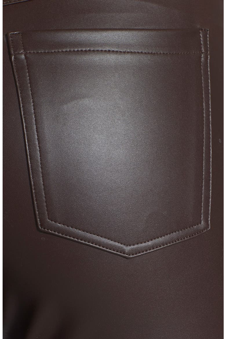 'Leatherette' Leggings, Alternate, color, ESPRESSO