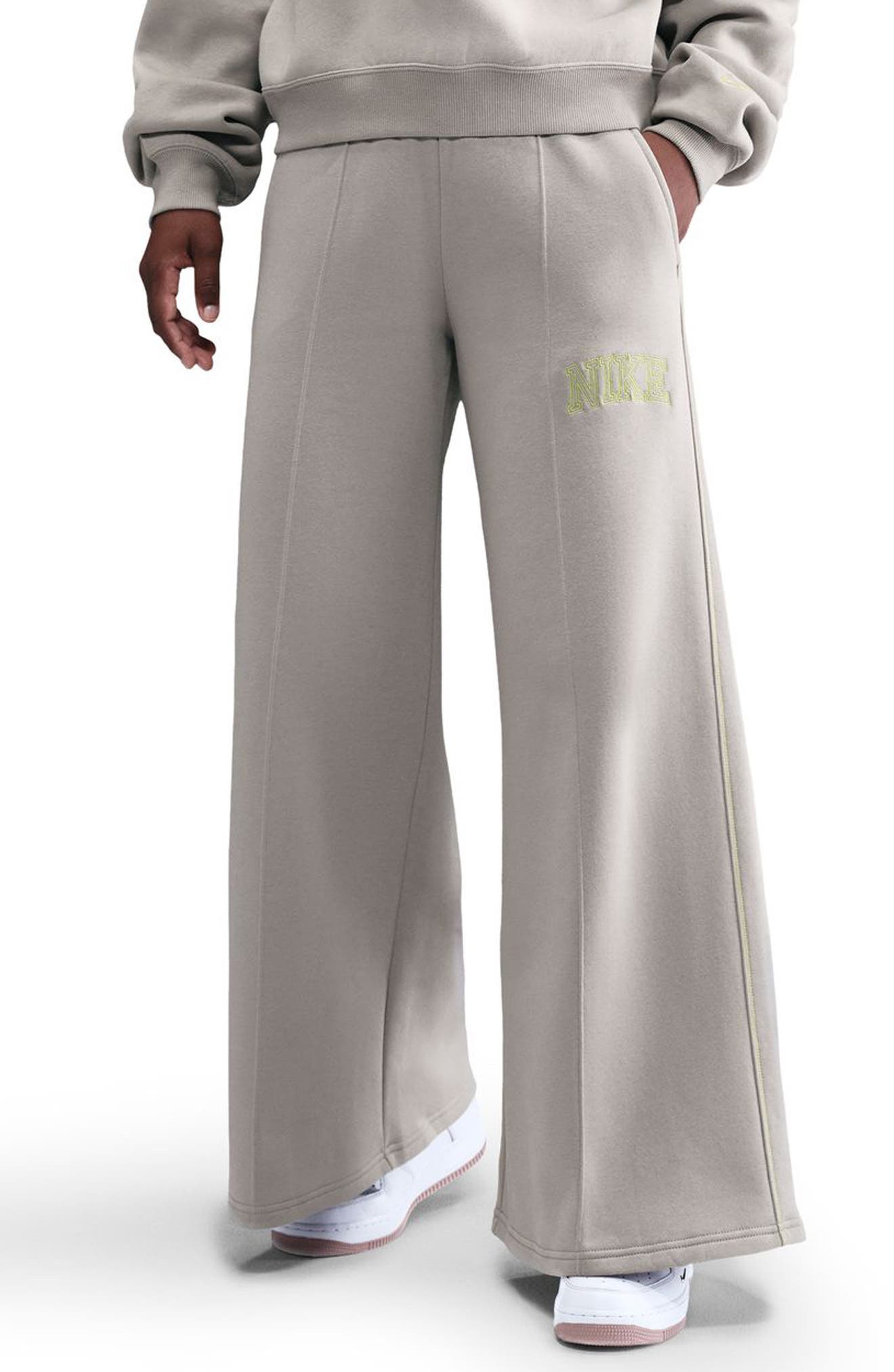 nike wide leg sweatpants nordstrom