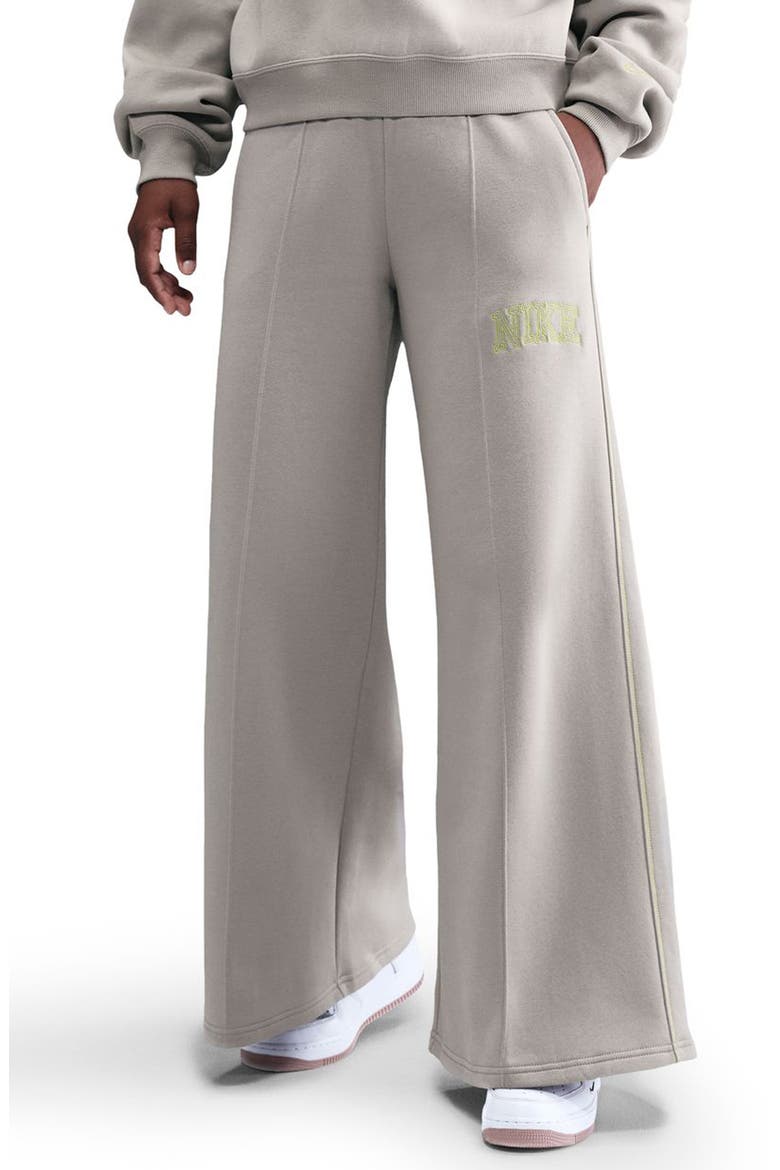 Sportswear Phoenix High Waist Flare Leg Sweatpants, Main, color, GREY