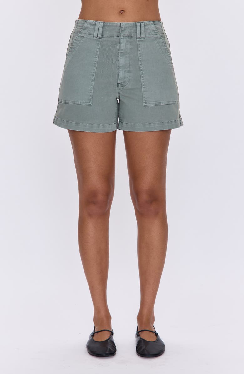Pistola Marissa High Waist Utility Shorts, Main, color, Bluff