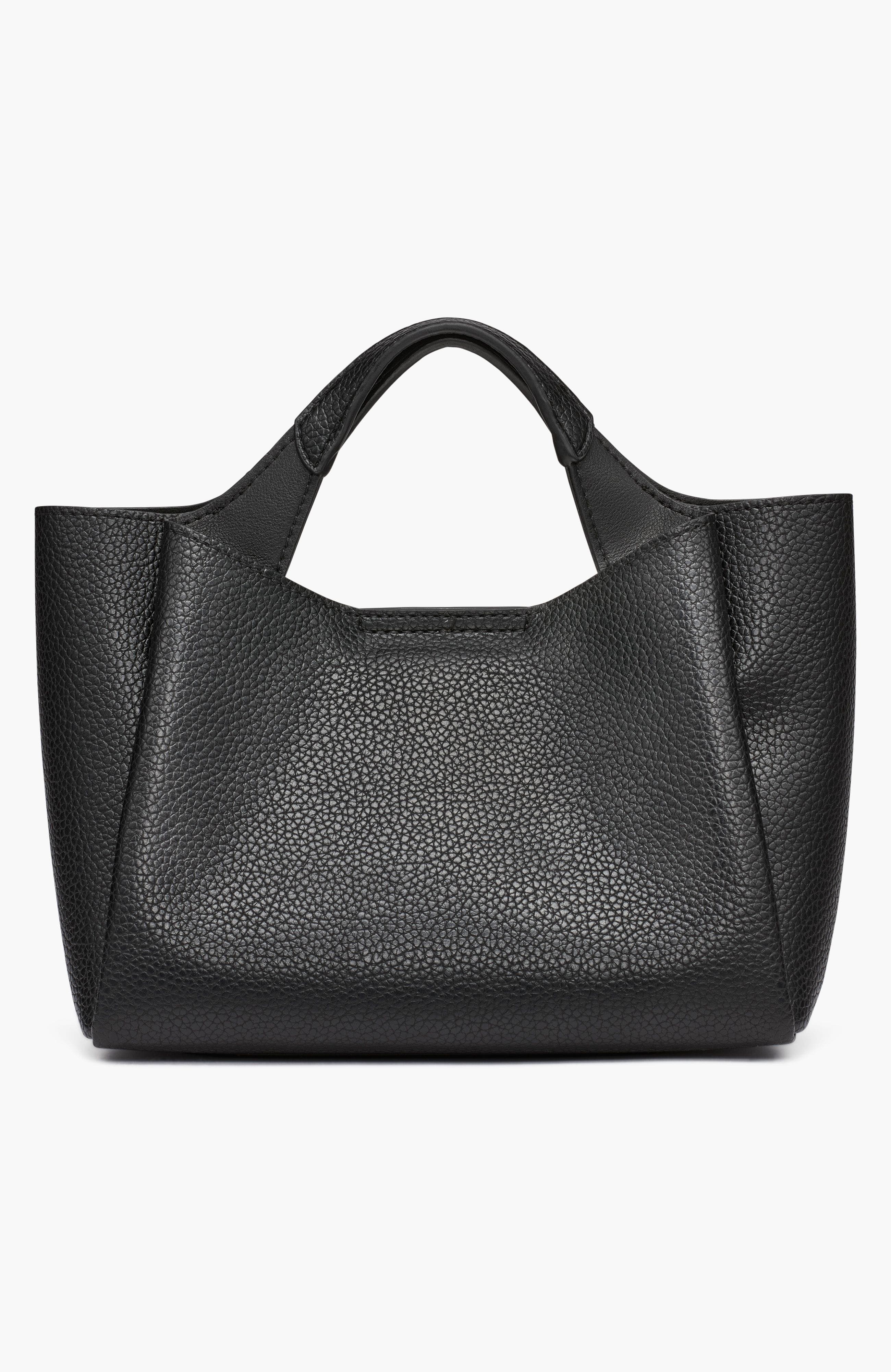 DKNY Willa Mini Satchel, Alternate, color, Black/Silver