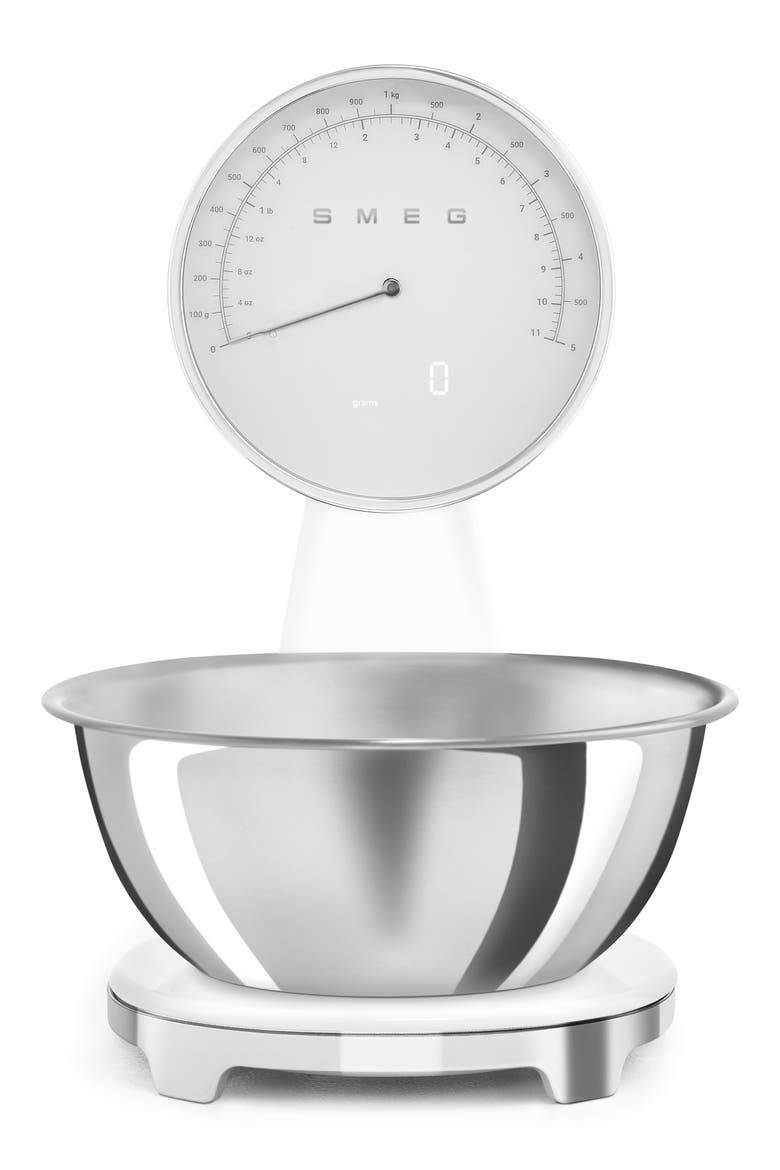'50s Kitchen Scale, Main, color, WHITE
