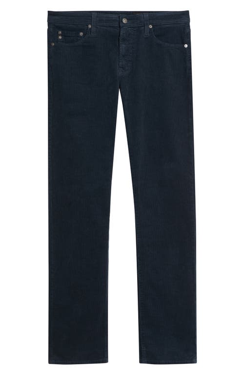 Ag Everett Straight Leg Corduroy Pants In Blue