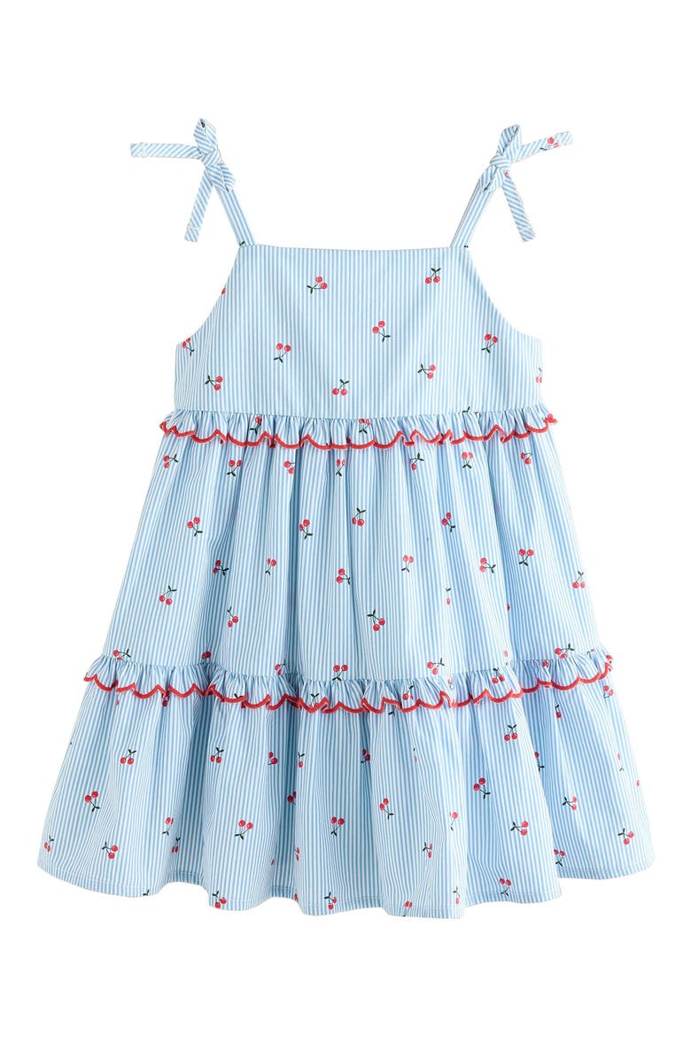 Kids' Cherry Stripe Sundress, Main, color, BLUE