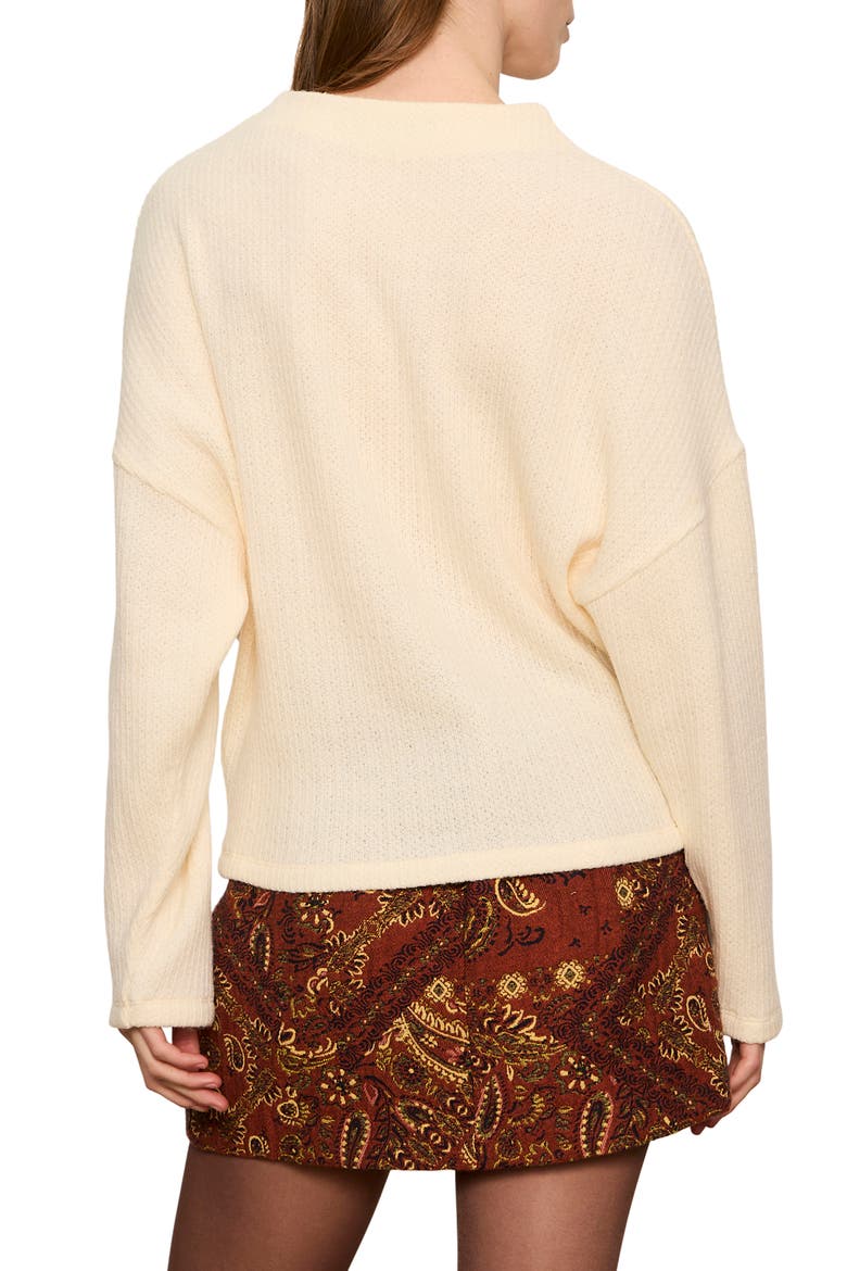 Dolman Sleeve Sweater, Alternate, color, BONE WHITE
