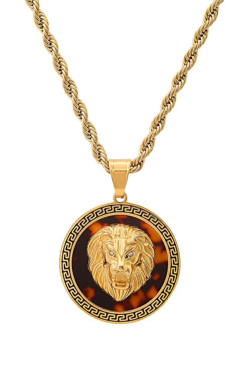 Men's Lion Pendant Necklace