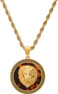 STEELTIME Men's Lion Pendant Necklace