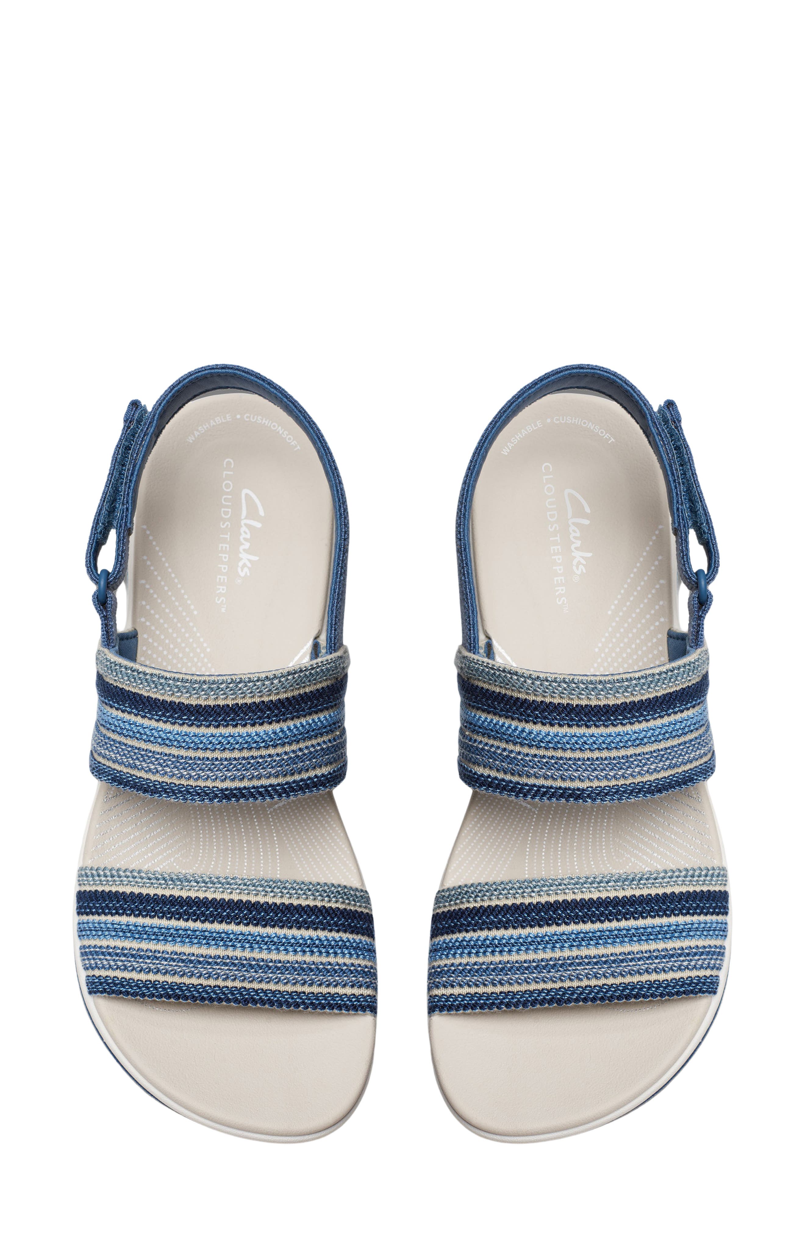 Clarks<sup>®</sup> Arla Stroll Sandal, Alternate, color, Blue Combi