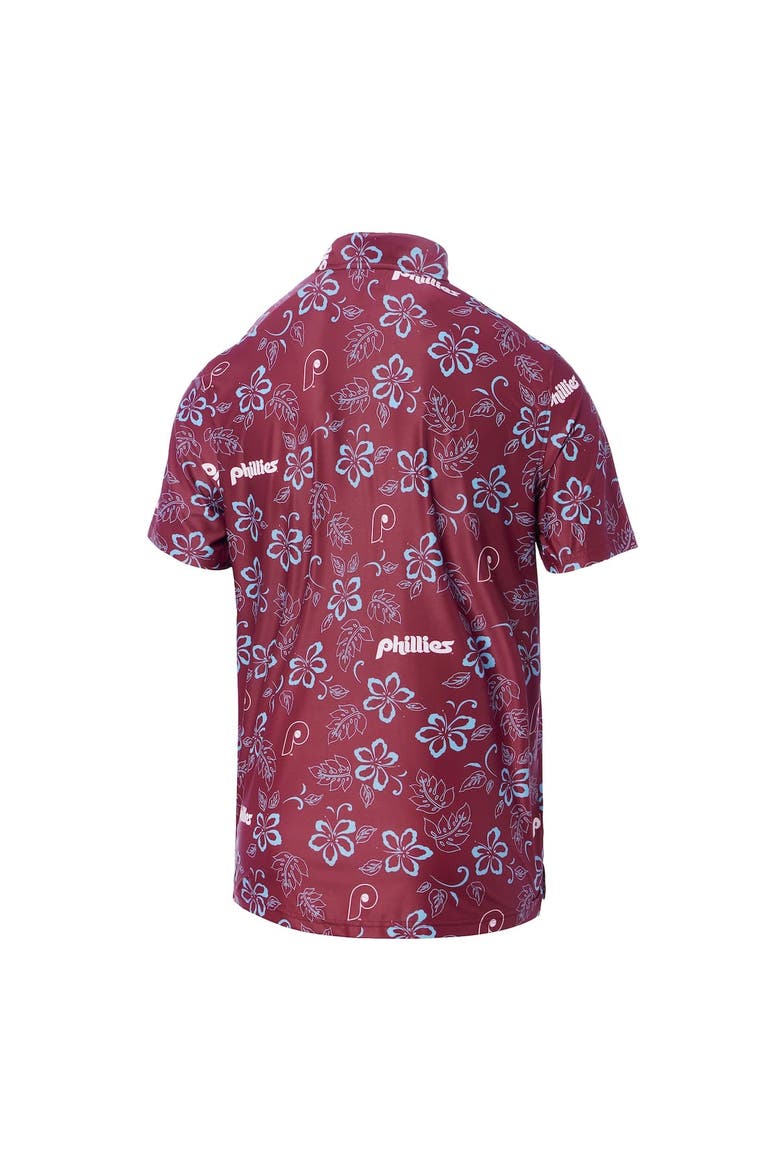Men's Reyn Spooner Maroon Philadelphia Phillies Cooperstown Collection Performance Polo, Alternate, color, Maroon