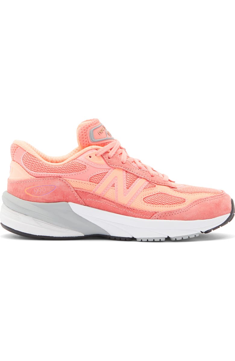 New Balance Gender Inclusive 990 Sneaker, Alternate, color, Sunrise/ Passion Fruit