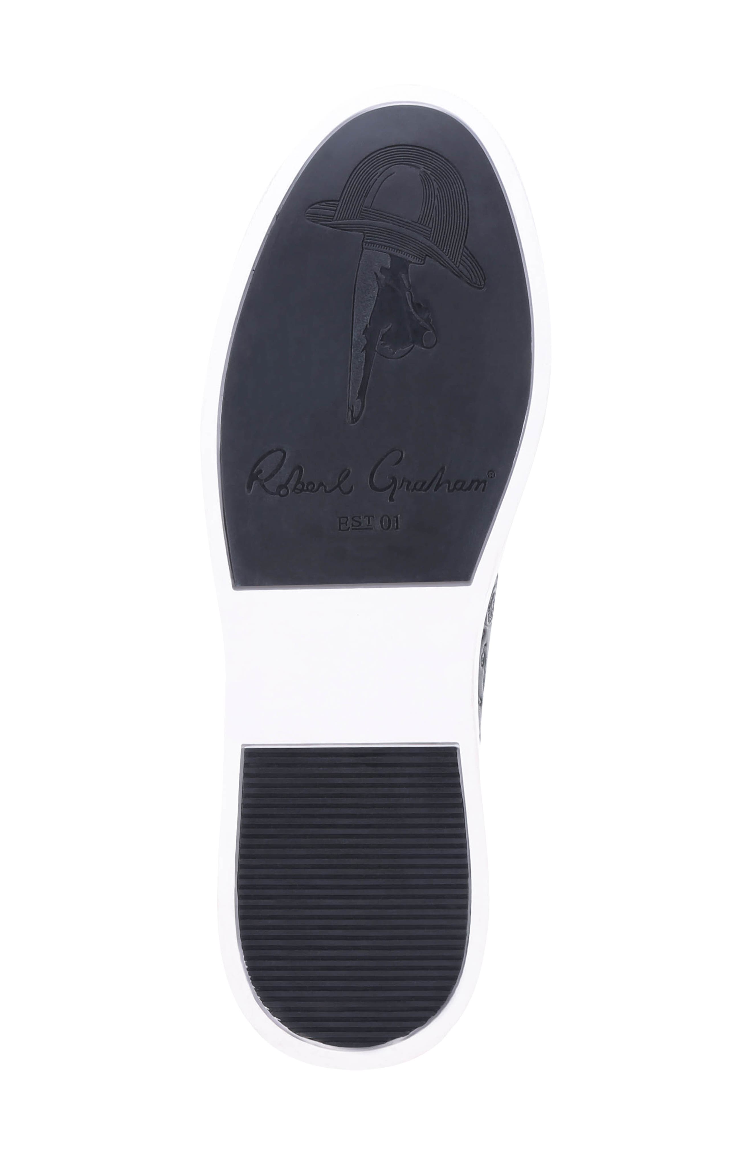 Robert Graham Artfibers Embossed Leather Sneaker, Alternate, color, 