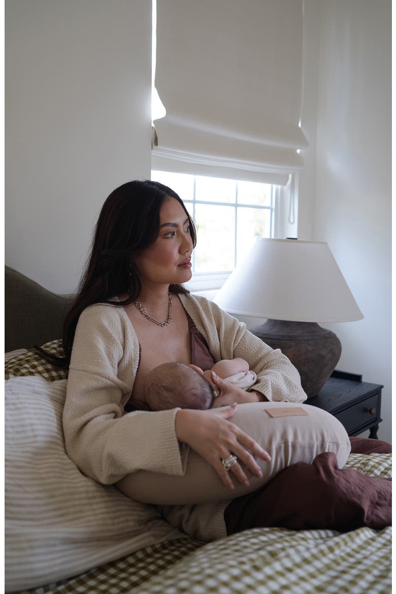 Organic Cotton Nursing Pillow, Alternate, color, WHEAT