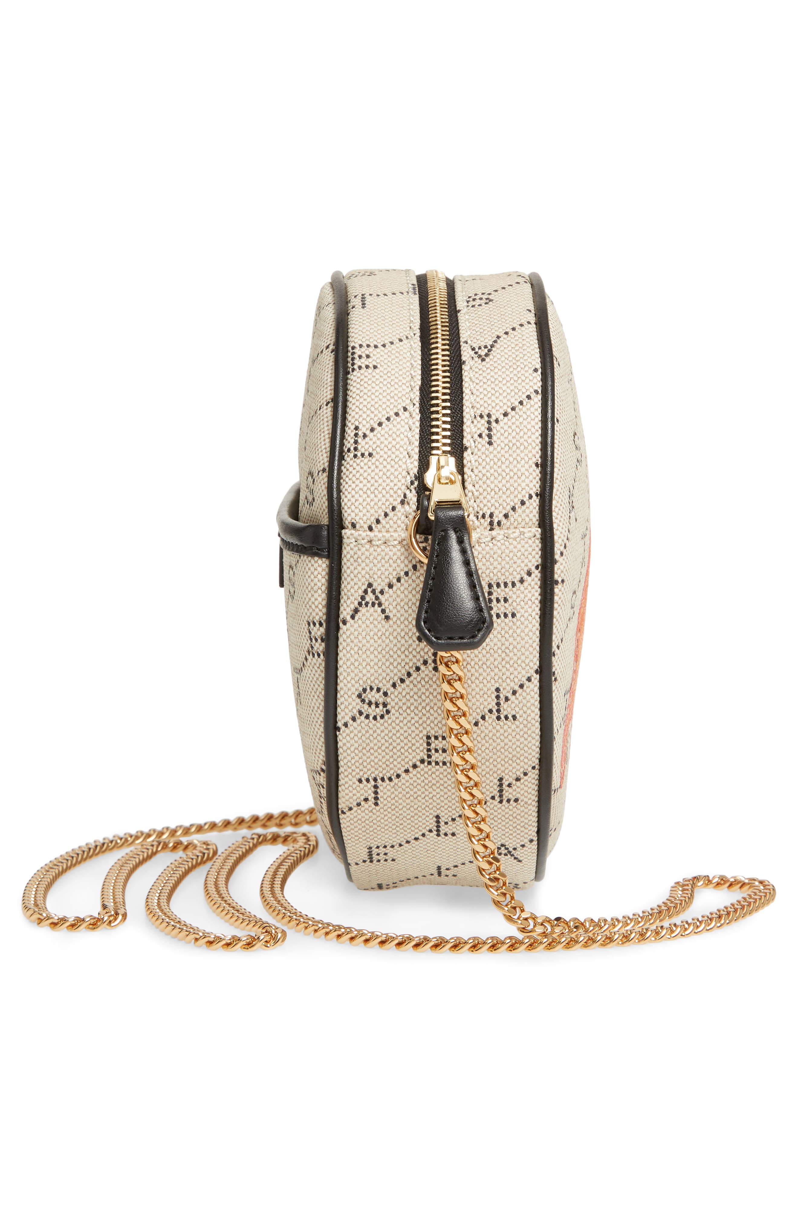 Stella McCartney Monogram Canvas Circle Crossbody Bag, Alternate, color, 
