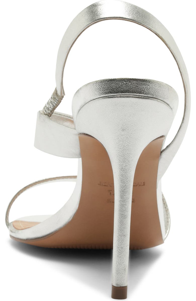 Arezzo Nadia Stiletto Sandal, Alternate, color, Silver