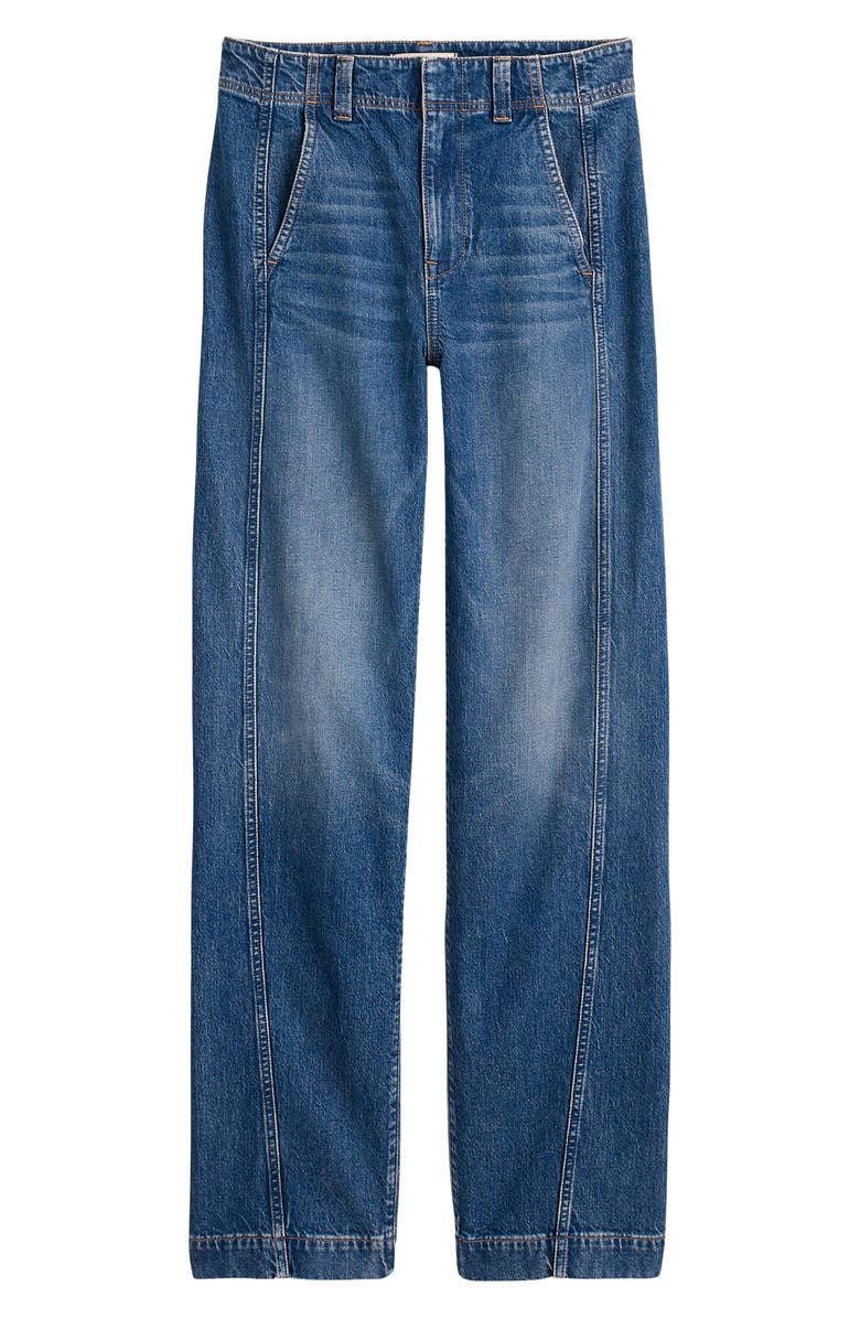 Madewell Tapered Denim Pants, Main, color, Rinse Wash