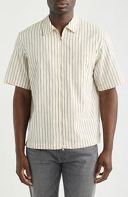 Wax London Sears Seersucker Zip Shirt