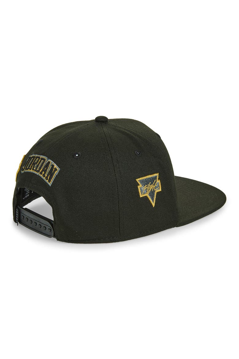 Kids' See Me Shine Flat Brim Snapback Baseball Cap, Alternate, color, BLACK/ GOLD