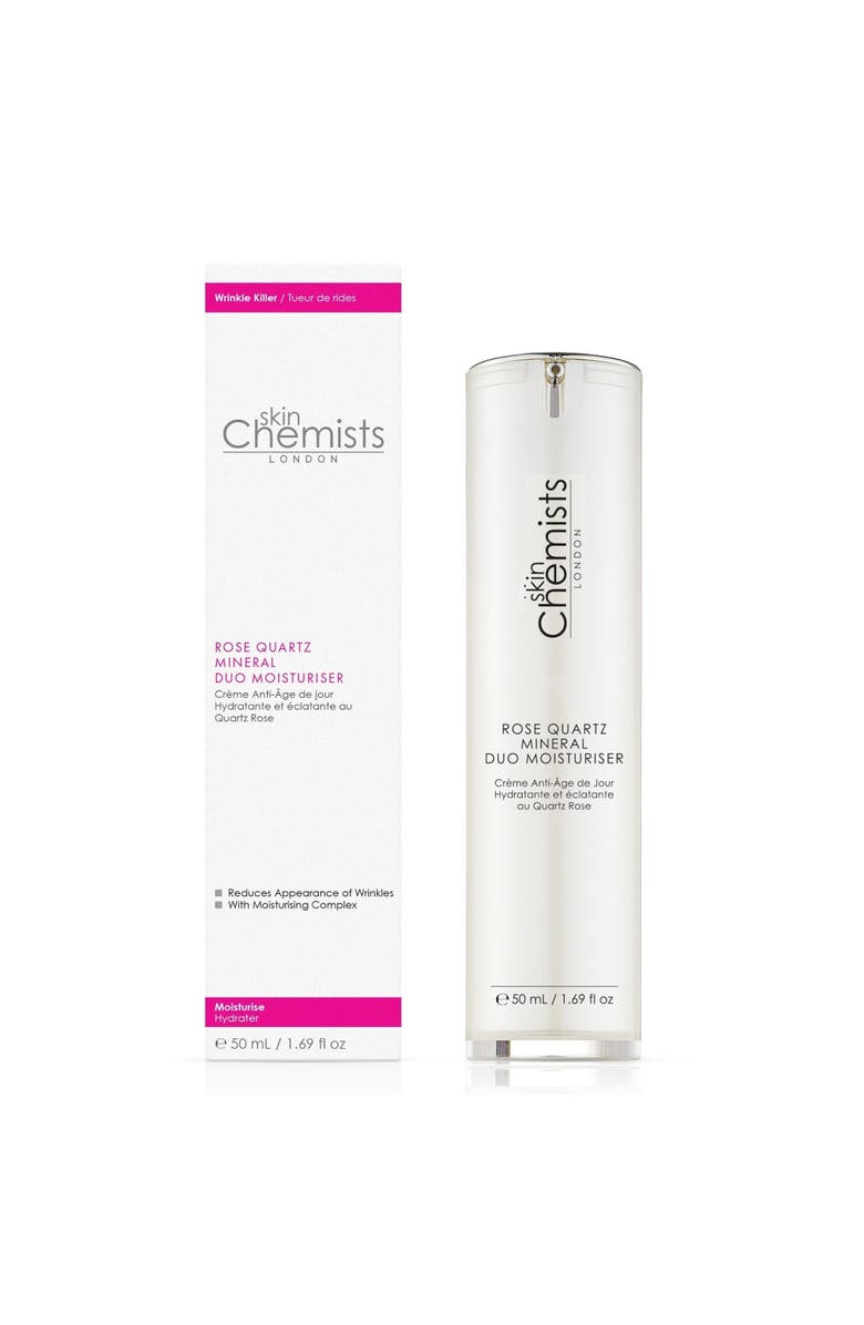 SKINCHEMISTS Rose Quartz Duo Moisturiser 50ml Twin Value Savings Pack, Alternate, color, White