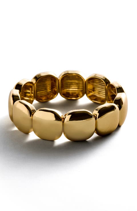 Rounded Link Stretch Bracelet