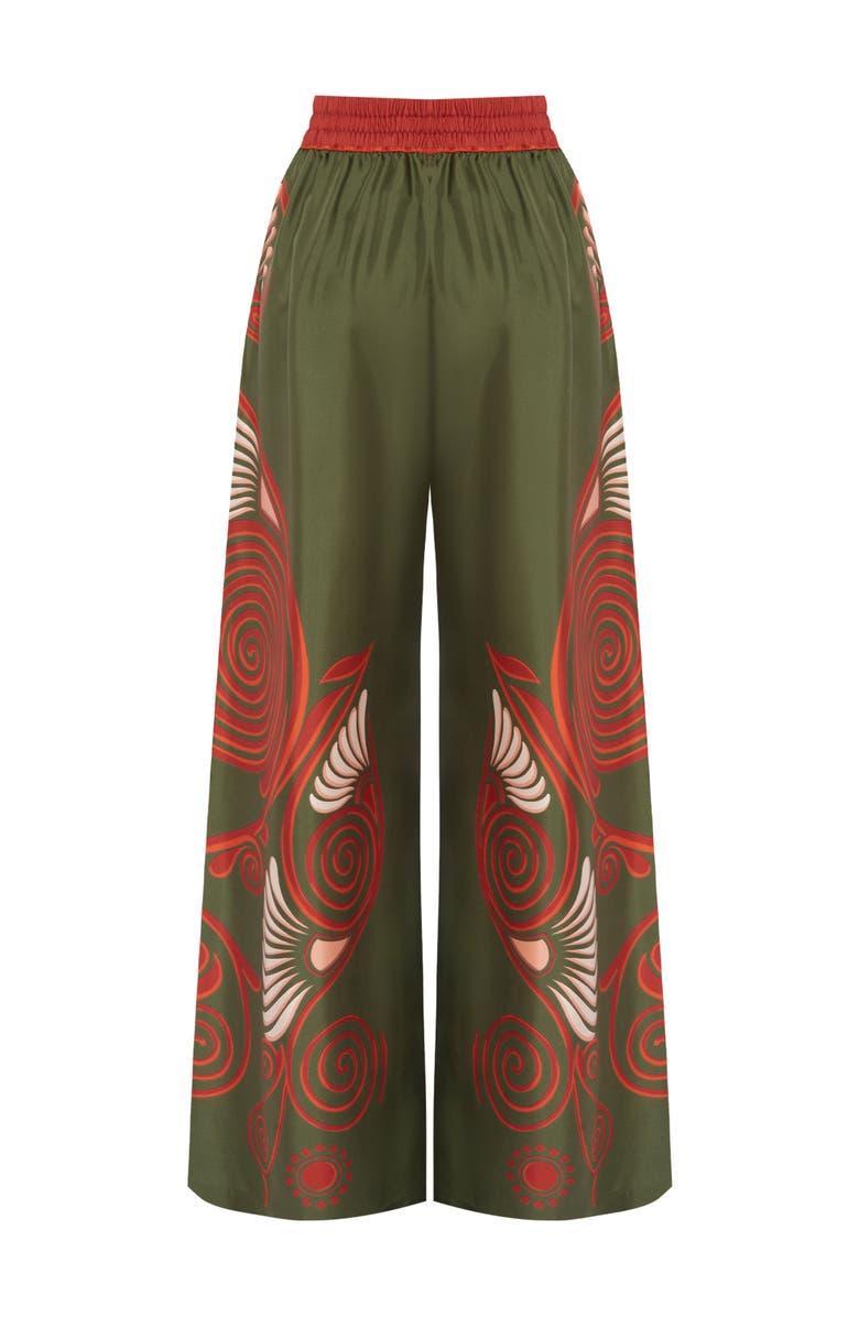 La DoubleJ Palazzo Pants, Alternate, color, Kerylos Placée Dark Green