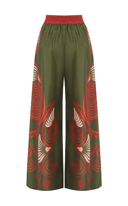 La Doublej Palazzo Pants In Green