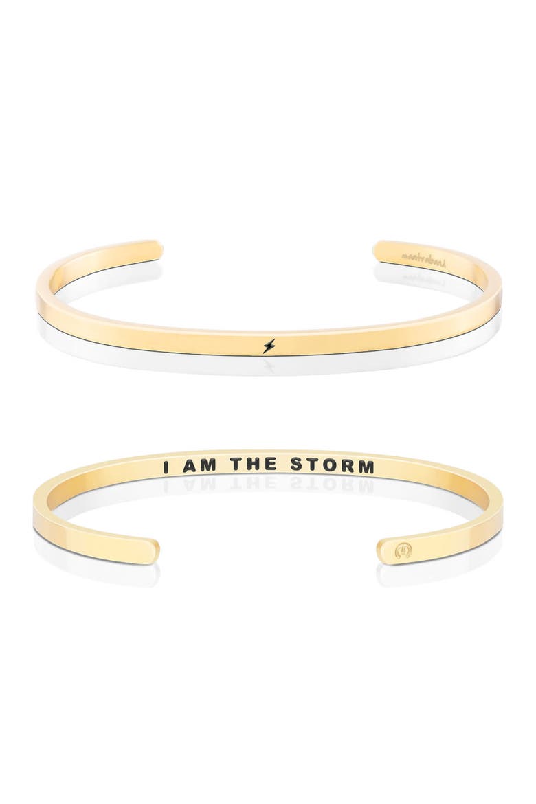 I Am The Storm bracelet, Main, color, Inside - Yellow Gold