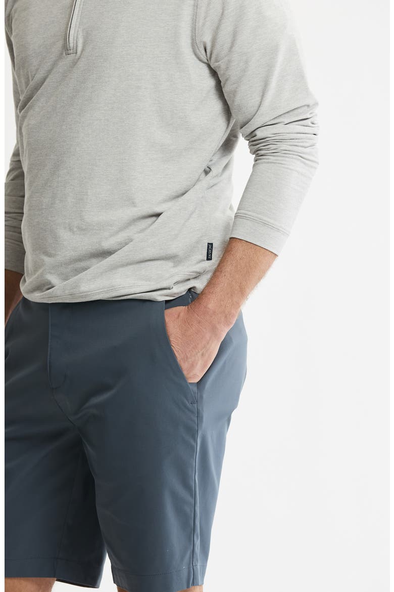 Performance Microstripe Quarter Zip Pullover, Alternate, color, GREY