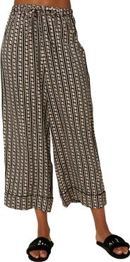 O'Neill Cosmos Tie Waist Crop Wide Leg Pants