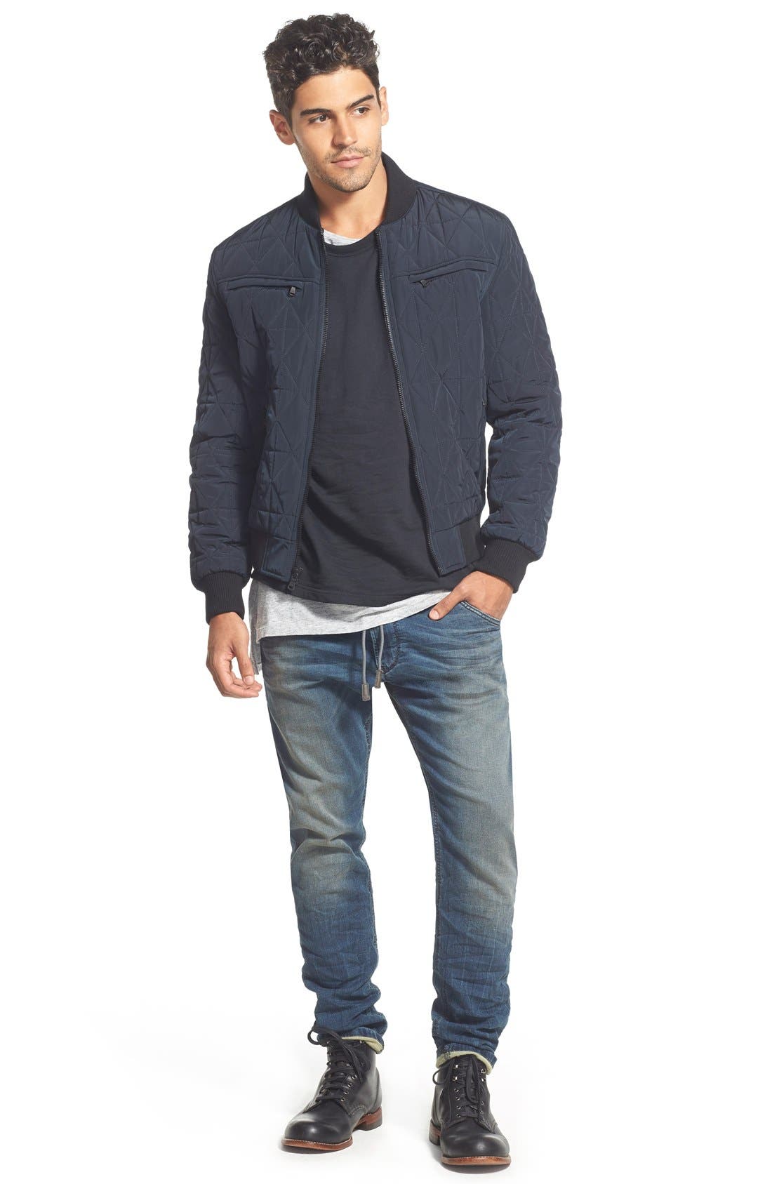 Wolverine '1000 Mile' Plain Toe Boot, Alternate, color, Black