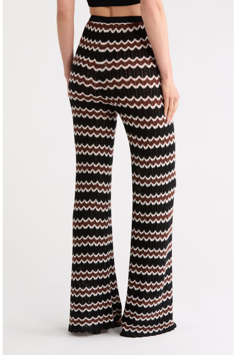 Birdie Merino Wool Knit Pants, Alternate, color, BLACK/ COFFEE GRIND/ MULTI