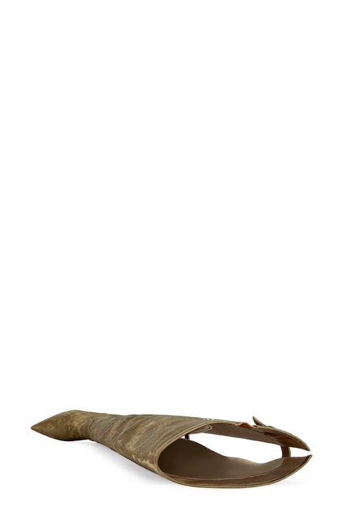 Azalea Wang Backer Thigh High Boot In Brown
