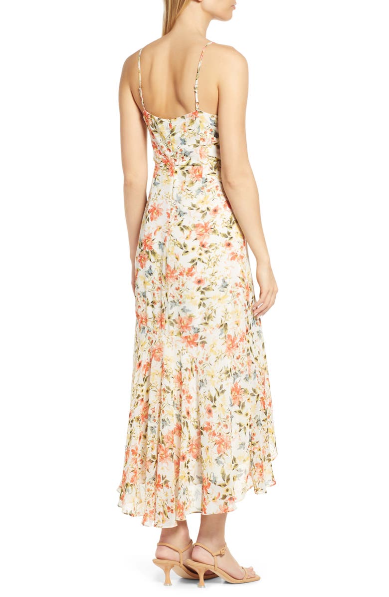 1.STATE Floral High-Low Faux Wrap Dress, Alternate, color, 