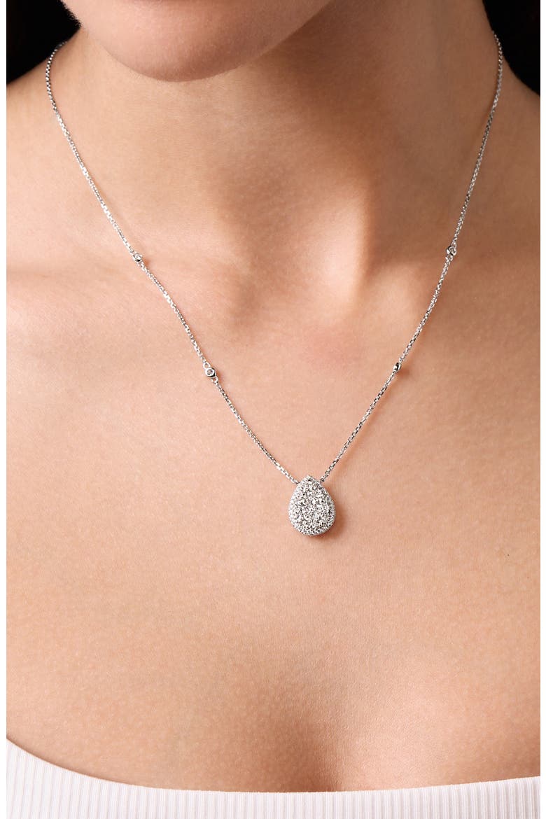 Audrey Diamond Pendant Necklace, Alternate, color, 18K WHITE GOLD