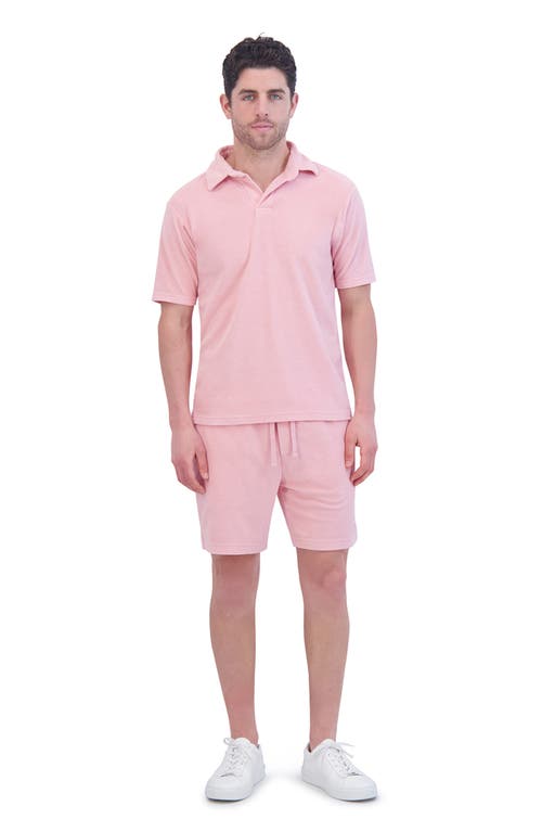 Goodlife Cotton Terry Cloth Shorts In Candy Pink
