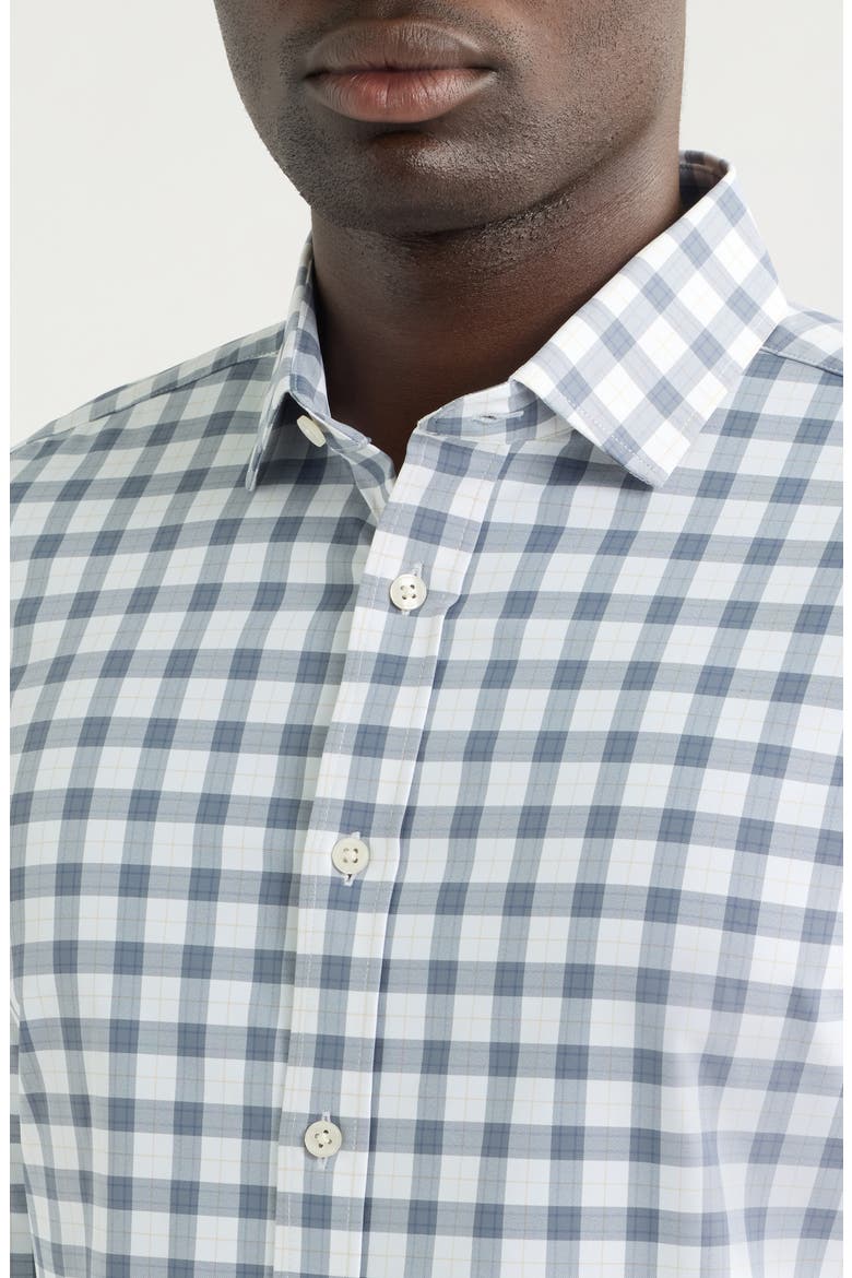 State of Mind Slim Fit Check Button-Up Shirt, Alternate, color, SHADOW BLUE PLAID