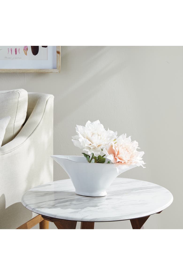 Madara Oval Vase, Alternate, color, White